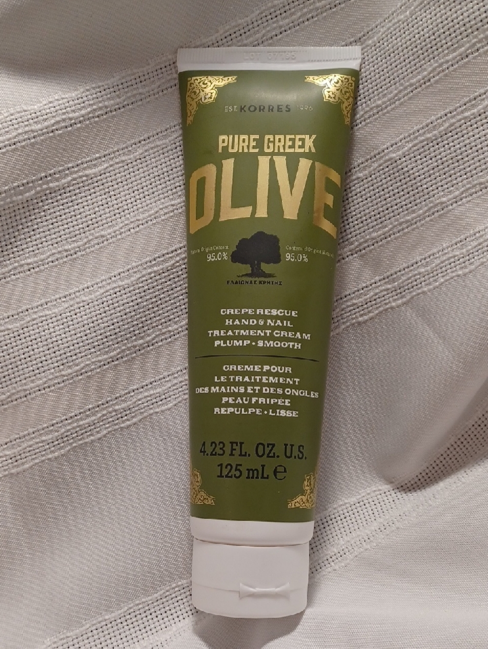 Korres Pure Greek Olive Hand & Nail Treatment Cream - 4.23oz